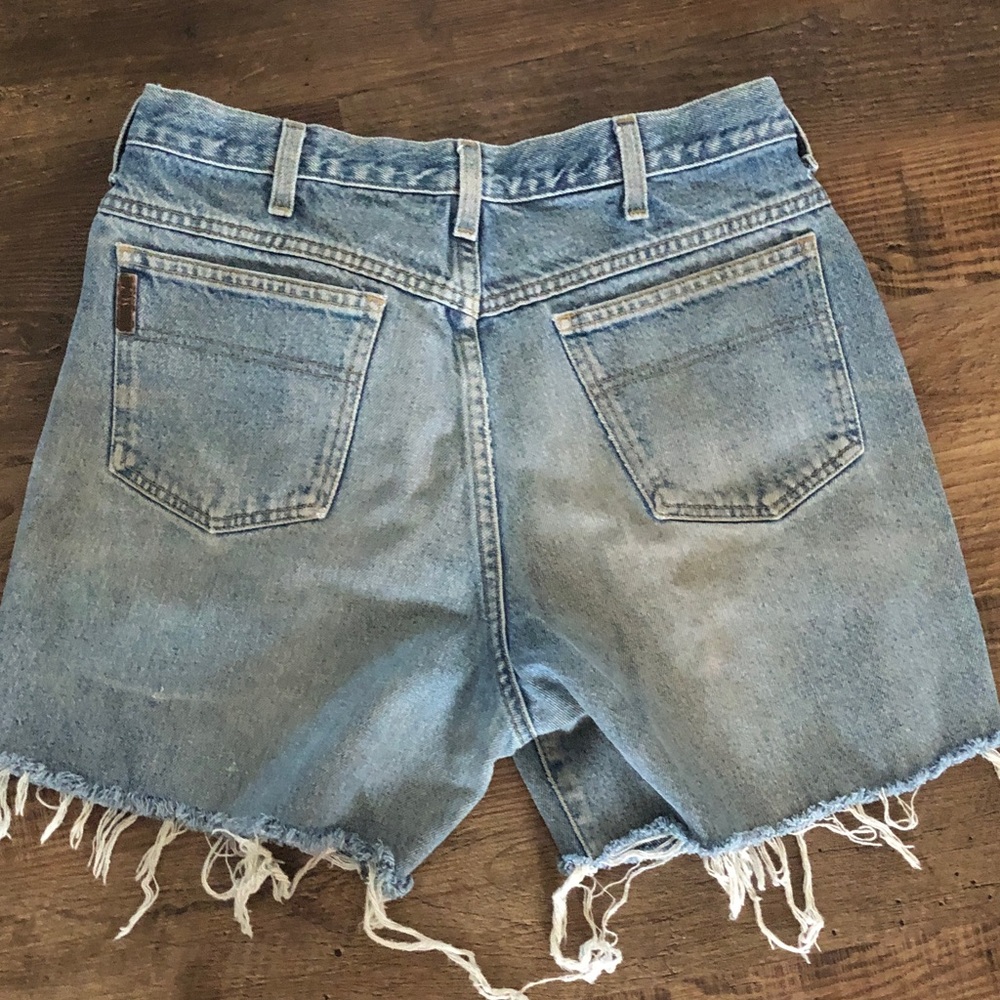 Cinch Light Wash Distressed Denim Cutoff Shorts
